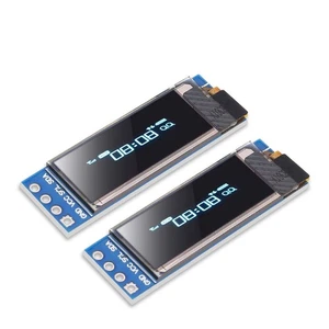 2pcs 0.91 OLED I2C Display Module IIC 0.91 inch I2C SSD1306 LED DC Display Mo... - Picture 1 of 7