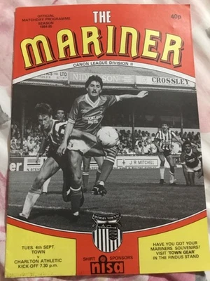 GRIMSBY TOWN  v CHARLTON ATHLETIC 1984-85 - Image 1 of 2