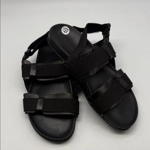 Schwarze Sandalen von Leo Pucci. - Bild 1 von 7