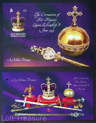 Alderney Stamps: "50th Anniversary - Coronation of QE II" Presentation Pack 2003 - Image 1 of 4