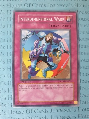GLAS-EN078 Interdimensional Warp Yu-Gi-Oh Card 1st Edition - Image 1 of 4
