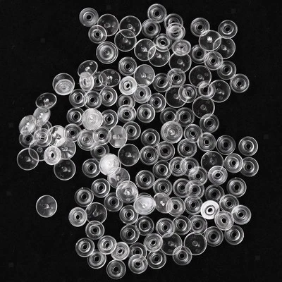50 Pieces Transparent Resin Snap Buttons fasteners Set T3 - Image 1 of 4