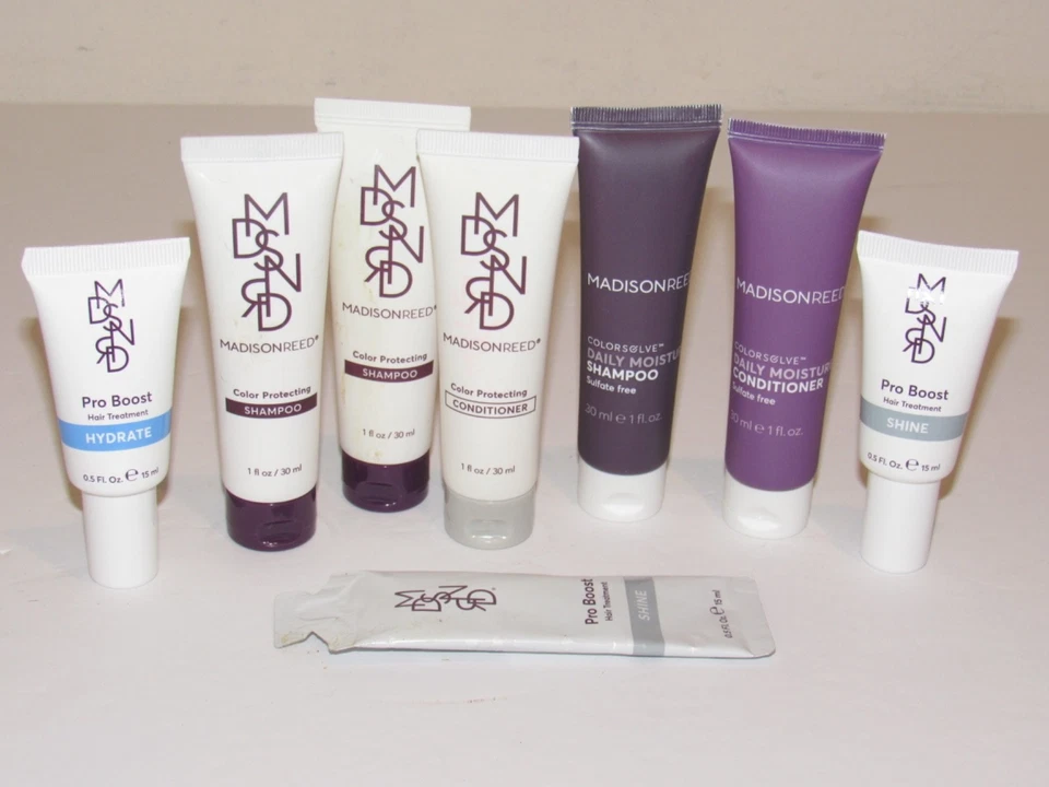 4x Madison Reed Color Protecting Shampoo 1oz Travel Size