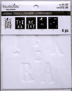 Halloween Trick or Treat Layering Stencil by Recollections 782220 NEW! - Picture 1 of 5