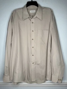 Yves Saint Laurent Herren Hemd mit Knopfleiste Langarm Größe 18 36-37 chemisch gereinigt - Bild 1 von 4