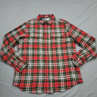 Old Navy Shirt Mens XL Tall Long Sleeve Button Up Pockets Plaid Multicolor - Image 1 of 4