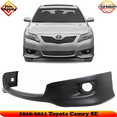 Front Lower Valance With Fog Lights Holes Primed For 2010-2011 Toyota Camry SE - Изображение 1 из 4
