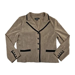 Vintage Perceptions New York Womens 16 Soft Textured Blazer - Picture 1 of 7