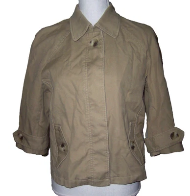 Chaqueta Blazer Isaac Mizrahi For Target Caqui Manga 3 Talla Grande Foto 1 de 4