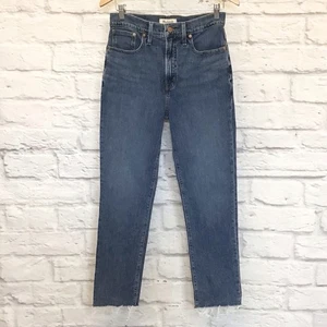 Madewell 28 Perfect Vintage Jean High Rise Women’s Cropped Frayed Hems N1323 - Picture 1 of 12