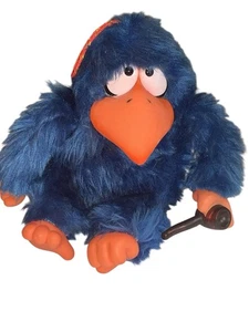 Peluche oiseau bleu vintage "Hang In There Howard" - Knickerbocker 1981 - Photo 1/4