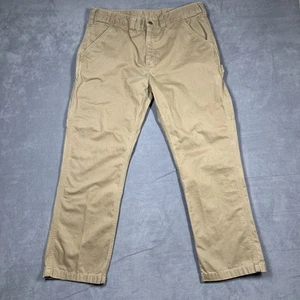 Carhartt Pants Mens 36x30 Khaki B324-DKH Relaxed Fit Workwear Utility Carpenter - Picture 1 of 10