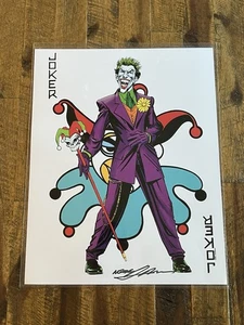 The Joker Card Themed Poster Print 11x14" SIGNED BY NEAL ADAMS - Bild 1 von 12