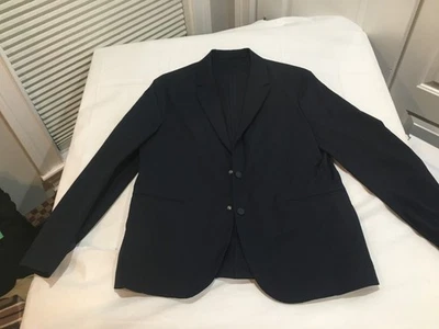 NWT $269.00 Calvin Klein Men Tech Stretch Blazer Jacket Dark Sapphire Blue LARGE - Image 1 of 2