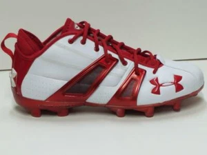 NEU UNDER ARMOUR BASEBALLSCHUHE HERREN GRÖSSE 14 US WEISS ROT DEADSTOCK 2010  - Bild 1 von 6