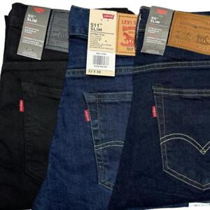 Levis® 511 Herren Denim Jeans schmale Passform Bein Stretchunterteil Hose Jeans NEU