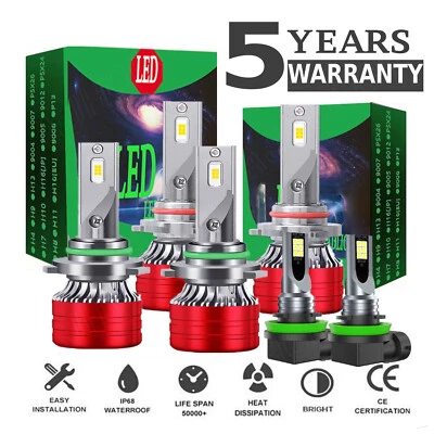 Para Nissan Armada 2011-2015 - Faro delantero LED haz alto/bajo + bombillas antiniebla Foto 1 de 4