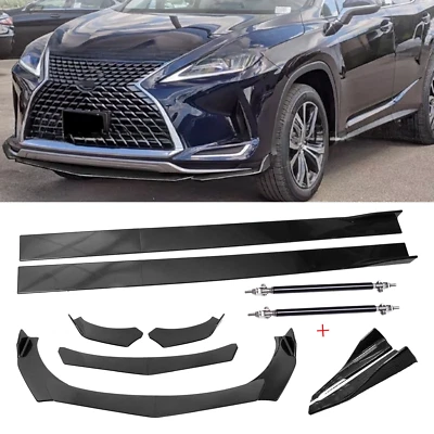 Front Bumper Splitter Spoiler Rear Lip For Lexus RX 300 350 450 Carbon Fiber - Image 1 of 4