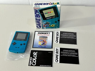 Nintendo TEAL Gameboy Color Complete in Original Box - Image 1 of 4