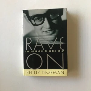 Rave On, 1996, 1st US hardback ed of Buddy Holly's Biography by Philip Norman - Picture 1 of 6