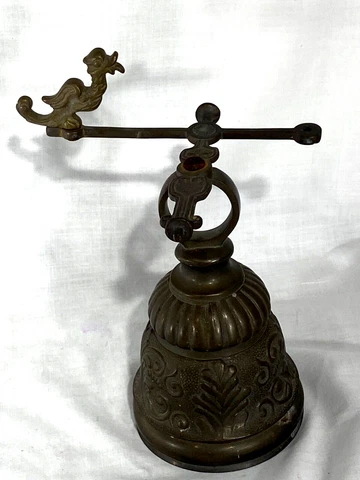Vintage Monastery Brass Doorbell Wall Mounted Cover