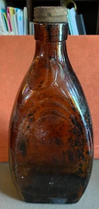 Antique 13” Amber Glass Bottle Large Vintage Glass “Federal Law Forbids” Stamp - Picture 1 of 4