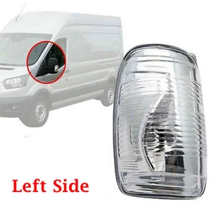 For Ford Transit MK8 2014-2022 Door Wing Mirror Indicator Lens Cover Clear Left - Picture 1 of 9