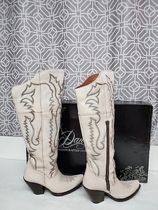 Dan Post Boots Loverly Snip Toe Cowboy Womens White Casual Boots DP4377-100 10m - Picture 1 of 21