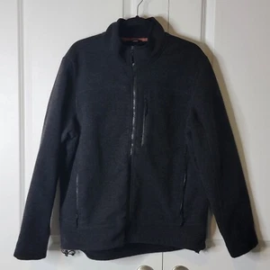 L.L. Bean Men's Lg Soft Shell Wool Blend Jacket Heather Charcoal Full Zip OHMN7 - Picture 1 of 8