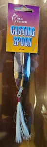 Sea Striker SES200B-1 Nickel Plated Casting Spoon with Single Hook- 2 oz- New - Picture 1 of 3