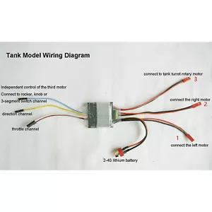 Silent Brushed ESC 3-way 2-4S 15Ax3 ESC For 380 390 370 180 130 Motor Tank Model - Picture 1 of 4