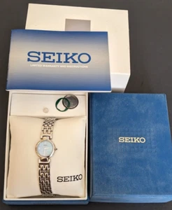 Seiko Ladies Watch SUJ709 St Steel 1N00-0GR0 MOP Boxed Japan for Repair / Parts - Picture 1 of 18