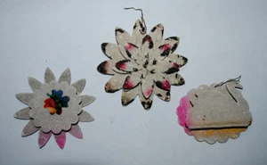 alter Christbaumschmuck, Pappe mit Glimmer, 0501 - Picture 1 of 5