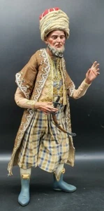 Presepe Napoletano Giannizzero ALTO COLLEZIONISMO KRIPPEN,CRECHE,BELEN,PASTORI - Picture 1 of 7