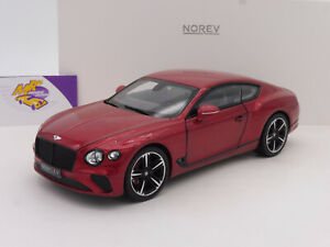 Norev 182788 # Bentley Continental GT Coupe Baujahr 2018 " Candy Red " 1:18  TOP