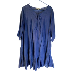 JP and Mattie Lagenlook Cotton Dress Size M Twirly Vacation Travel Oversized - Picture 1 of 8