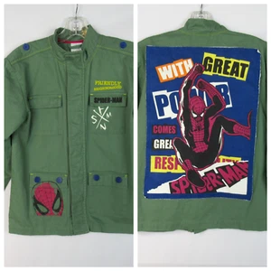 Disney Store SPIDER MAN FIELD JACKET Boys Marvel Comic Con Coat Outerwear 9/10 - Picture 1 of 17
