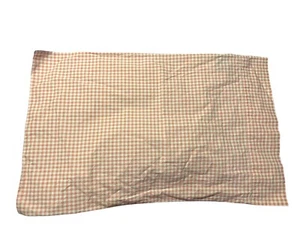 Ralph Lauren Gwen Gingham Coral Pink Single King Pillowcase 100% Cotton - Picture 1 of 3