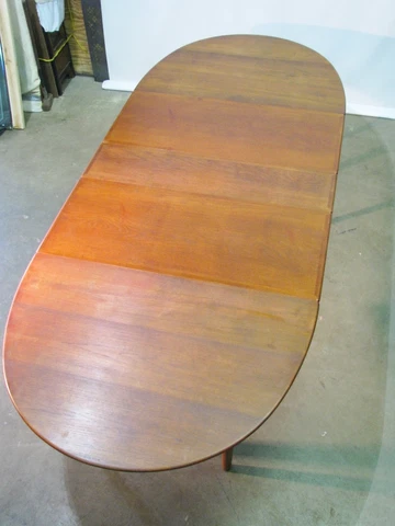 1960's Hans Wegner for Johannes Hansen JH567 Mid Century Teak 125" Dining Table Cover