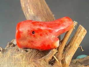 Rare China Old Red Coral Pendant A3 - Picture 1 of 6