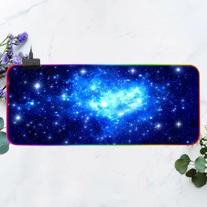 Anti-slip Sky Pattern Keyboard Mat RGB Luminous Gaming Mouse Pad - Zdjęcie 1 z 11