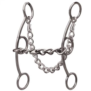 16PC 7 in Professionals Choice Snaffle Mouth Derby Horse Bit Western Tack - Picture 1 of 1