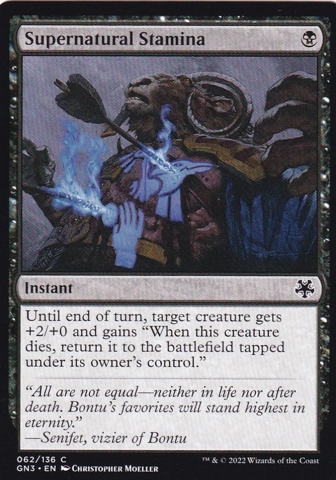 MTG Supernatural Stamina English GN3 - Image 1 of 1