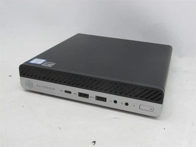 HP Elitedesk 800 G3 i5-7500T 2.7GHz 8GB RAM 128GB SSD Win 10 Pro NO CADDY SCREWS - Image 1 of 4