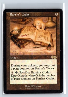 (5X) Barrin's Codex Urza's Saga Rare – MTG Magic the Gathering Card - Image 1 of 4