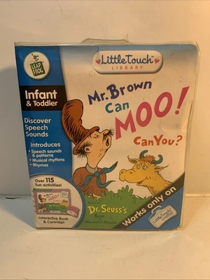 NEW Dr Seuss Mr Brown Can Moo Can You? Little Touch Leap Pad Leap Frog TODDLER - Image 1 of 4