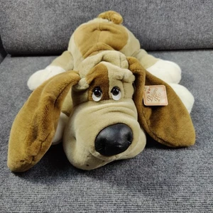 Pedigree Pets Welpe Hund Plüsch Vintage liegend braun hellbraun traurige Augen groß 20 Zoll neu - Bild 1 von 23
