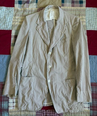 Abrigo Blazer Chaqueta Verano Abrigo Deportivo Algodón Vintage Años 40 Años 50 Talla 36 Foto 1 de 4