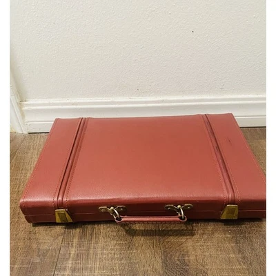 Beverly Hills Aries Backgammon Board Game USA Vintage Retro Leather Brown - Image 1 of 4