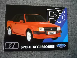 Ford RS Sport Accessories brochure, c1985, rare, excellent condition - Picture 1 of 1